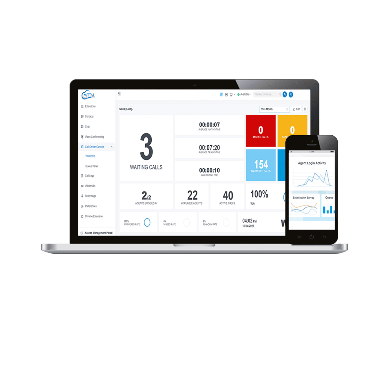 Live Surveillance & Report Monitor your call center in real-time with detailed live screens and analytics.